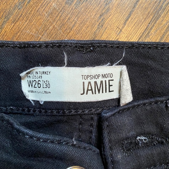 Topshop Black Jamie Skinny Jeans - Picture 3 of 3